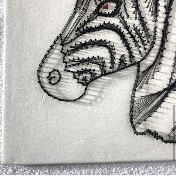 Vintage Handmade Zebra  String Art Wall Art - Picture 7 of 16